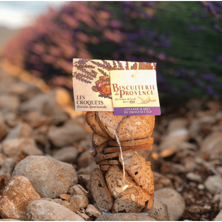 Lavender and Honey Croquets from Provence - sweet crunchy biscuits