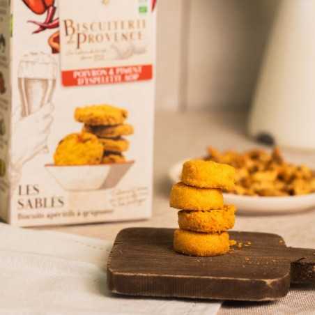 Shortbreads with red bell pepper & PDO Espelette pepper - Biscuiterie de Provence