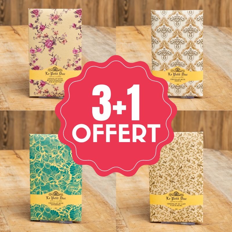 3+1 offer on our Creation Chocolate Bars